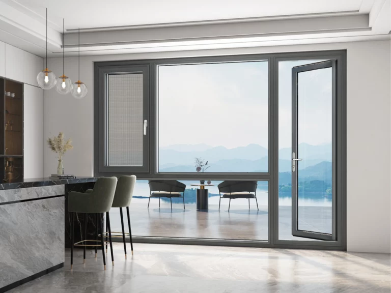 thermal insulated window and door combo